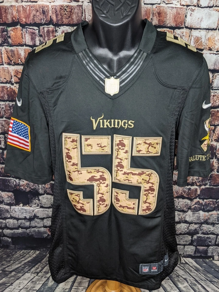 Nike Minnesota Vikings No55 Anthony Barr Black Women's Stitched NFL Limited 2016 Salute To Service Jersey