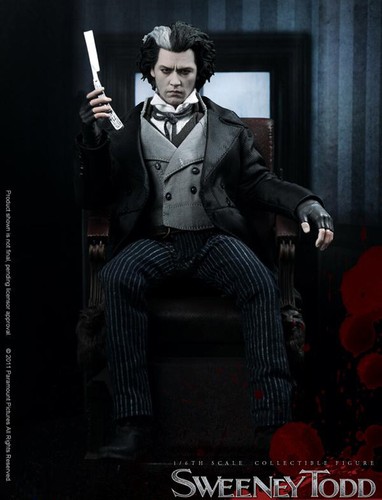 Hot Toys MMS149 Demon Barber Street 1/6 Sweeney Todd Figure Sealed! - Picture 4 of 12
