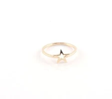 Sterling Silver Dainty Open Star Ring - Free Gift Packaging