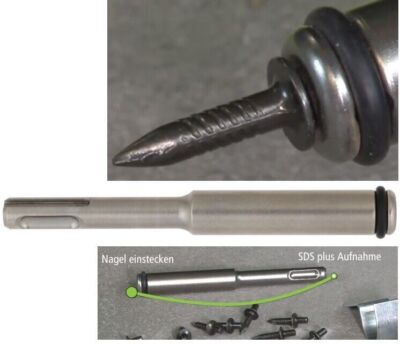 HIT RECA NORM Einschlagwerkzeug für Fixpin Betonnägel SDS Aufnahme / Setzeisen