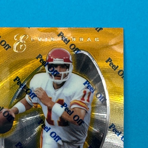 1997 Totally Certified Platinum Gold ELVIS GRBAC #13 Numbered 7/30 KC Chiefs - Picture 3 of 8