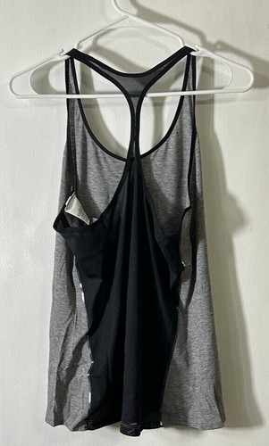 Nike Women's Get Fit Lux Training Racerback Tank Top, Gray, Large - 第 4/6 張圖片