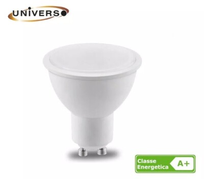 FARETTO LED 8 WATT GU10 DA INCASSO LAMPADINA 8W LUCE BIANCA 6500K