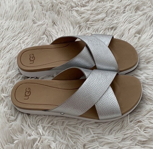 New Women UGG Kari Cross Slide Sandal 