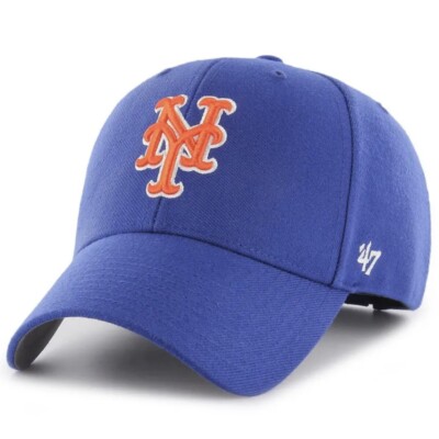 New York Mets '47 Brand MVP Adjustable Hat Strapback Cap Home Blue