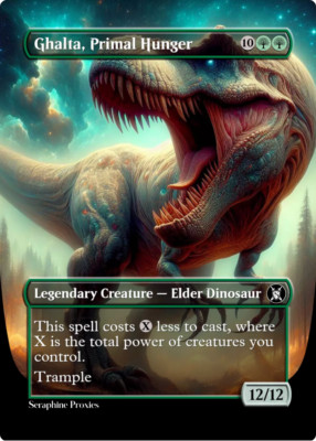 Ghalta, Primal Hunger - High Quality Altered Art Custom Cards