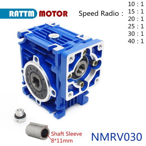 【GB】NMRV030 Relación de velocidad reductora de engranajes helicoidales 15:1 RV30 caja de cambios helicoidales para motor Nema23 - Imagen 12 de 14