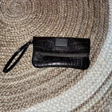 Vera Wang Simply Vera Black Wristlet, Clutch, Designer Clutch Bag, Cocktail Bag
