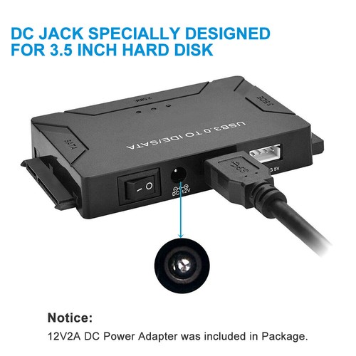 SATA to USB 3.0 Adapter Hard Drive Reader Cable External Converter Connector AUS - Picture 9 of 13