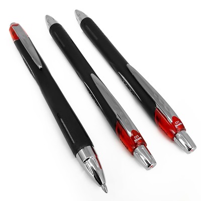 Uni-Ball Jetstream SXN-210 Einziehbar Kugelschreiber Rot Packung 3