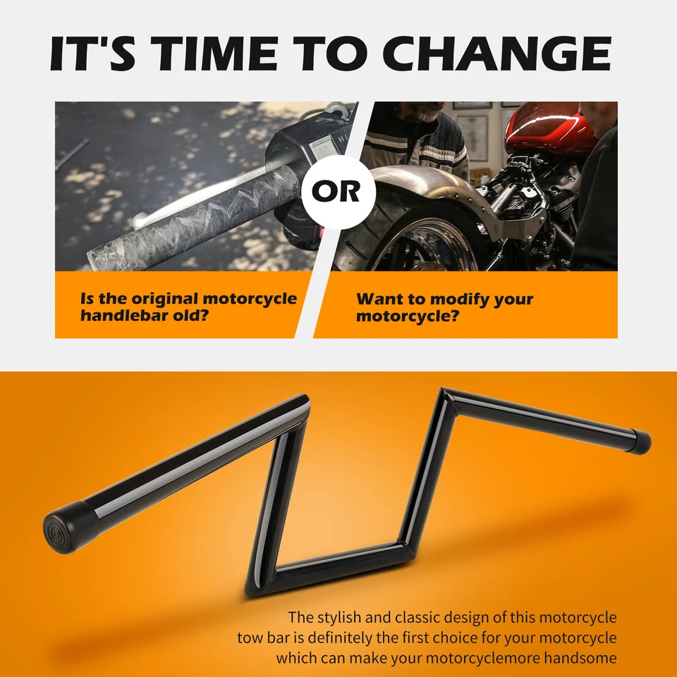 Barra Z de arrastre de manillar de 8" 10" de elevación 1" Ape Hanger para Kawasaki Vulcan 650 S 900 800 Foto 4 de 4