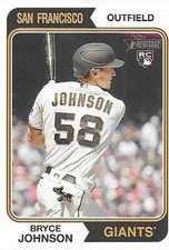 2023 Topps Heritage Bryce Johnson  RC Rookie 353