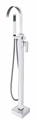 Bathtub Faucet - Bathtub Filler - Polished Chrome Bathtub Faucet - Resina Faucet