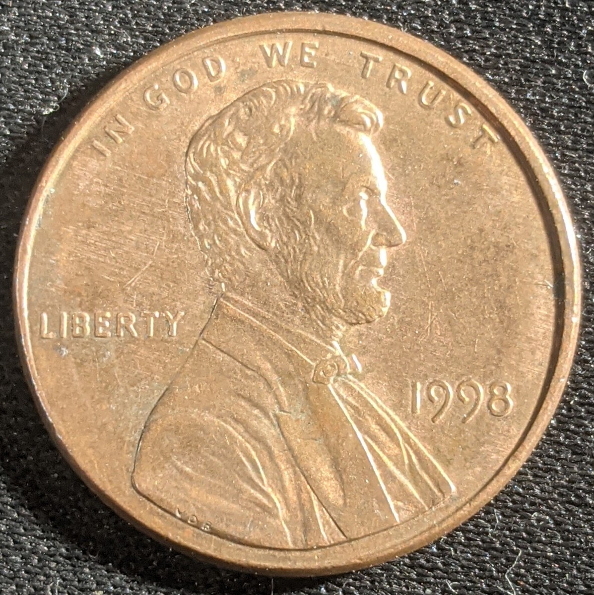1998 P Lincoln Memorial Cent Wide AM Variety 