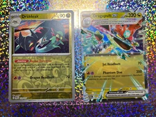 Pokemon TCG: Double Rare 130/167 Dragapult ex; Reverse Holo 129/167 Drakloak