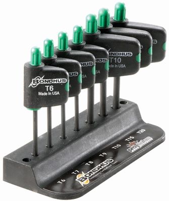 Torx/Star Tip Flagdriver Set 7pcs T6-T20 1.5''Shk LengthBondhus 34445