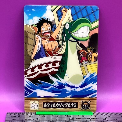 Luffy Usopp Nami 240 One Piece King of Pirates Gummy Card 2005