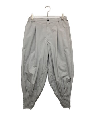 ISSEY MIYAKE Men's HOMME PLISSE Nylon pleated pants gray ISSEY MIYAKE Men's HOMME PLISSE Nylon pleated pants gray