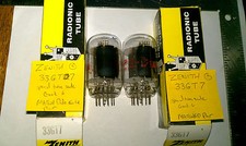 2) ZENITH 33GT7 Diode-Pentode Vacuum tubes tested good, matching dated code NIB