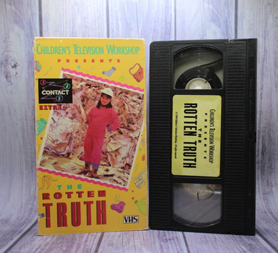 RARE The Rotten Truth VHS Tape 1990 3-2-1 Contact Children's Television Workshop