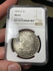 1878-CC NGC MS63 Morgan Silver Dollar Carson City!
