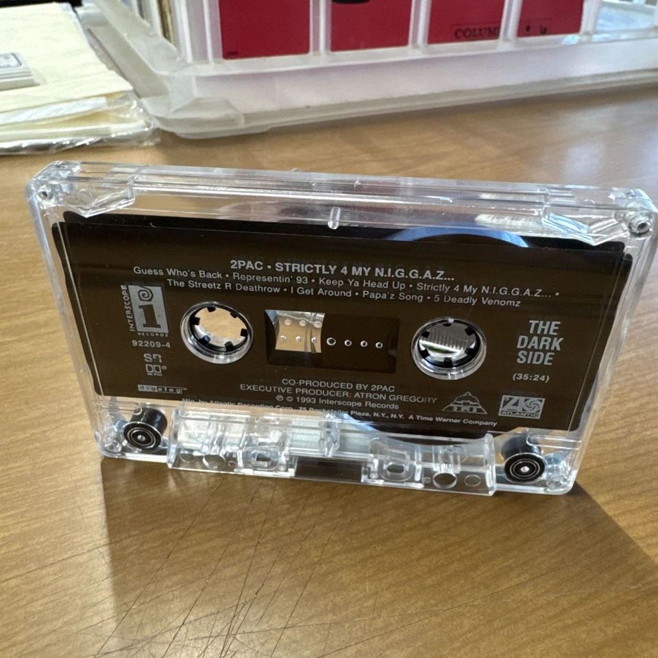 2PAC ‎- Strictly 4 My N.I.G.G.A.Z. 1993 Tupac Shakur West Coast G Funk Cassette Foto 4 de 4
