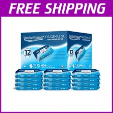 Gentle Extra-Large Adult Wet Wipes, Aloe 600 Ct