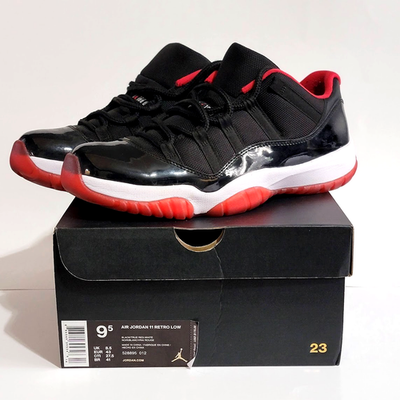 Men's Air Jordan 11 Retro 2015 Low Bred BLK/VARSITY RED/WH FV5104