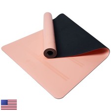 YOGA DESIGN LAB Infinity Mat 5mm Diamond Align Coral w/Carrying Strap