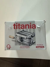 Imperia Titania Pasta Maker Machine Made In Italy Heavy Duty Steel Manual Roller