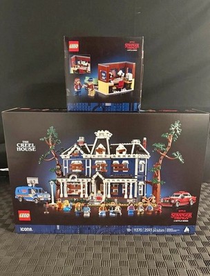 LEGO Icons Stranger Things The Creel House 11370 2593pc Complete Set Box and GWP