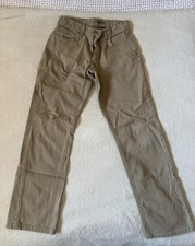 Carhartt Men's Rugged Flex Relaxed Fit Canvas 5-Pocket Work Pants Beige