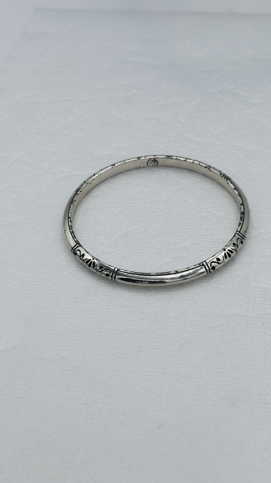 Brighton Silver Plated Scroll Bangle Bracelet Hal… - image 4