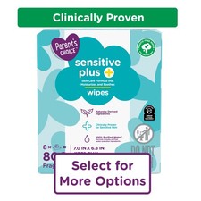 Sensitive Plus Baby Wipes 800ct, Gentle Moisturizing for Daily Diaper Changes
