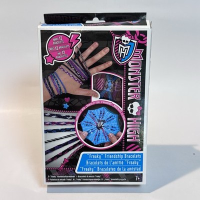 NEW Monster High  Freaky  Friendship Bracelet Craft Kit Makes 12- NOS 2013