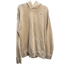 Abercrombie Kids Moose Logo Essentials Pullover Hoodie Tan Khaki Size 15/16