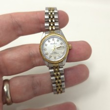 Armitron Now Watch Women 25mm Two Tone Day Date 75/2475-New Battery Stainless