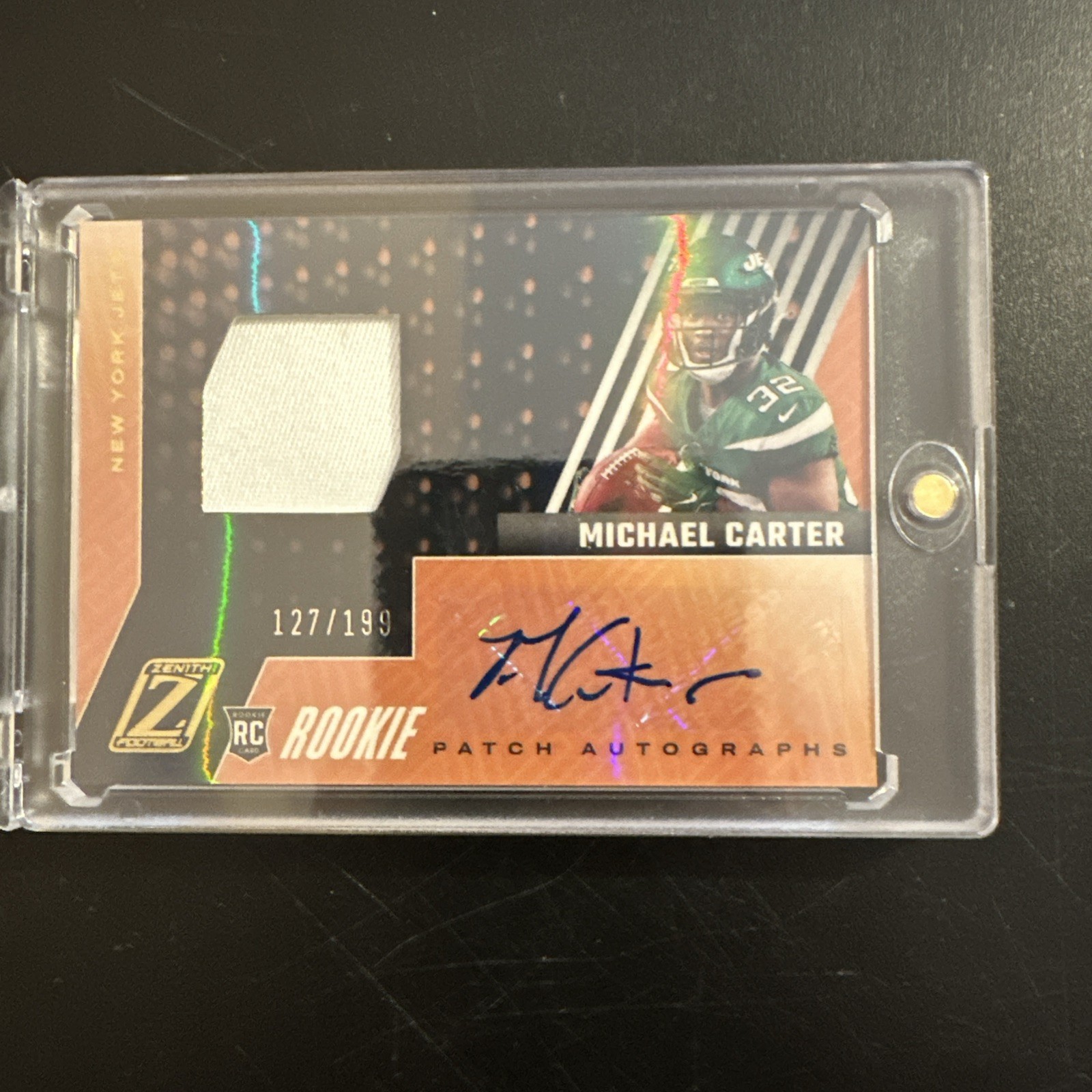 Michael Carter Panini Zenith #98 Autograph Patch