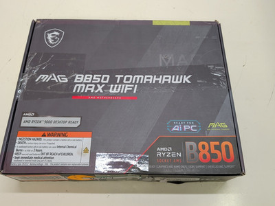 MSI MAG B850 Tomahawk MAX WiFi Motherboard ATX AMD AM5 DDR5 UNTESTED PART/REPAIR