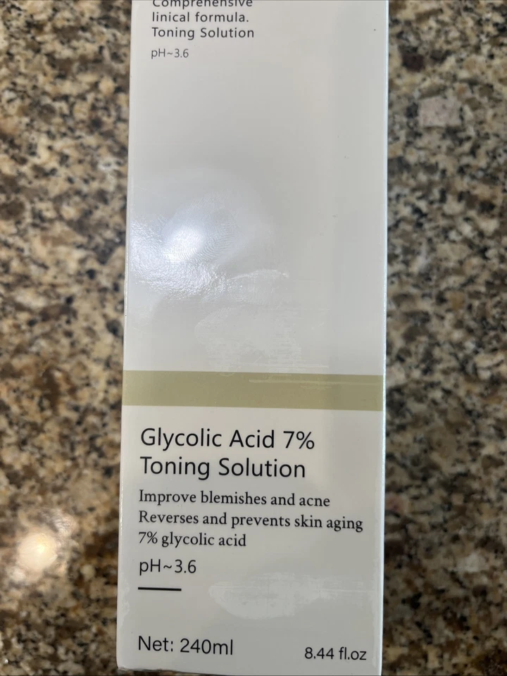 Solución tonificante de ácido glicólico 7 % - pH 3,6 - mejora manchas y acné 3,38 oz Foto 4 de 4
