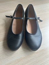 Bloch Children's Girl's Tap-On Leather Tap Dance Shoes Size 1 Black