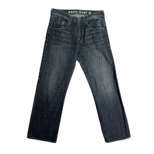 Guess Jeans Men's 32x32 100 Cotton Dark Wash Straight Leg Y2K Classic Denim