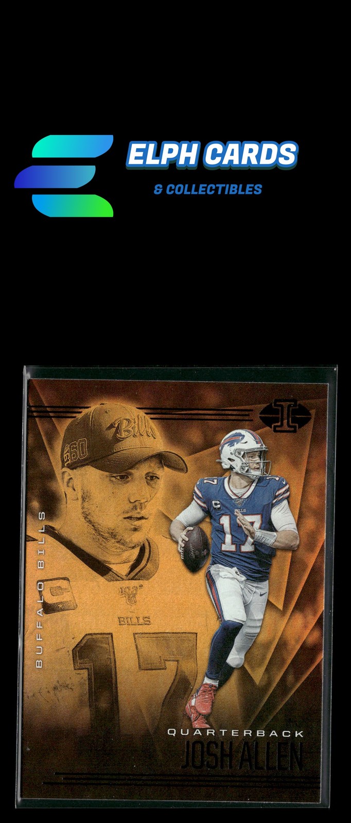 2020 Panini Illusions #52 Josh Allen Trophy Collection Orange