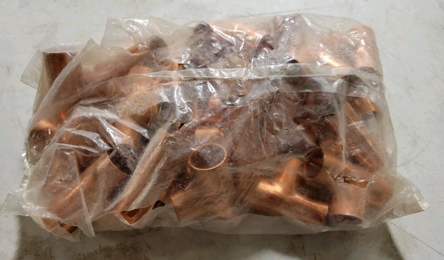 Pack of 25 Mueller 3/4" x 3/4" x 3/4" Copper Tee CxCxC Sweat Plumbing Fitting
