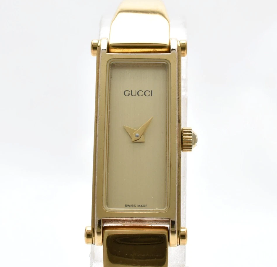 Vintage [ EXC+5 ] GUCCI 1500L Gold Dial 13mm Quartz Ladies Watch from JAPAN - Image 4 of 4