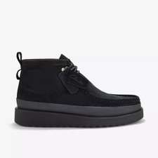 Clarks scarpe UOMO  Wallabee FTR2 Hi camoscio nero au/25 n° 40 41 42 43 44