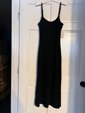 Womes Size S Knit Mermaid Black Spaghetti Strap Dress
