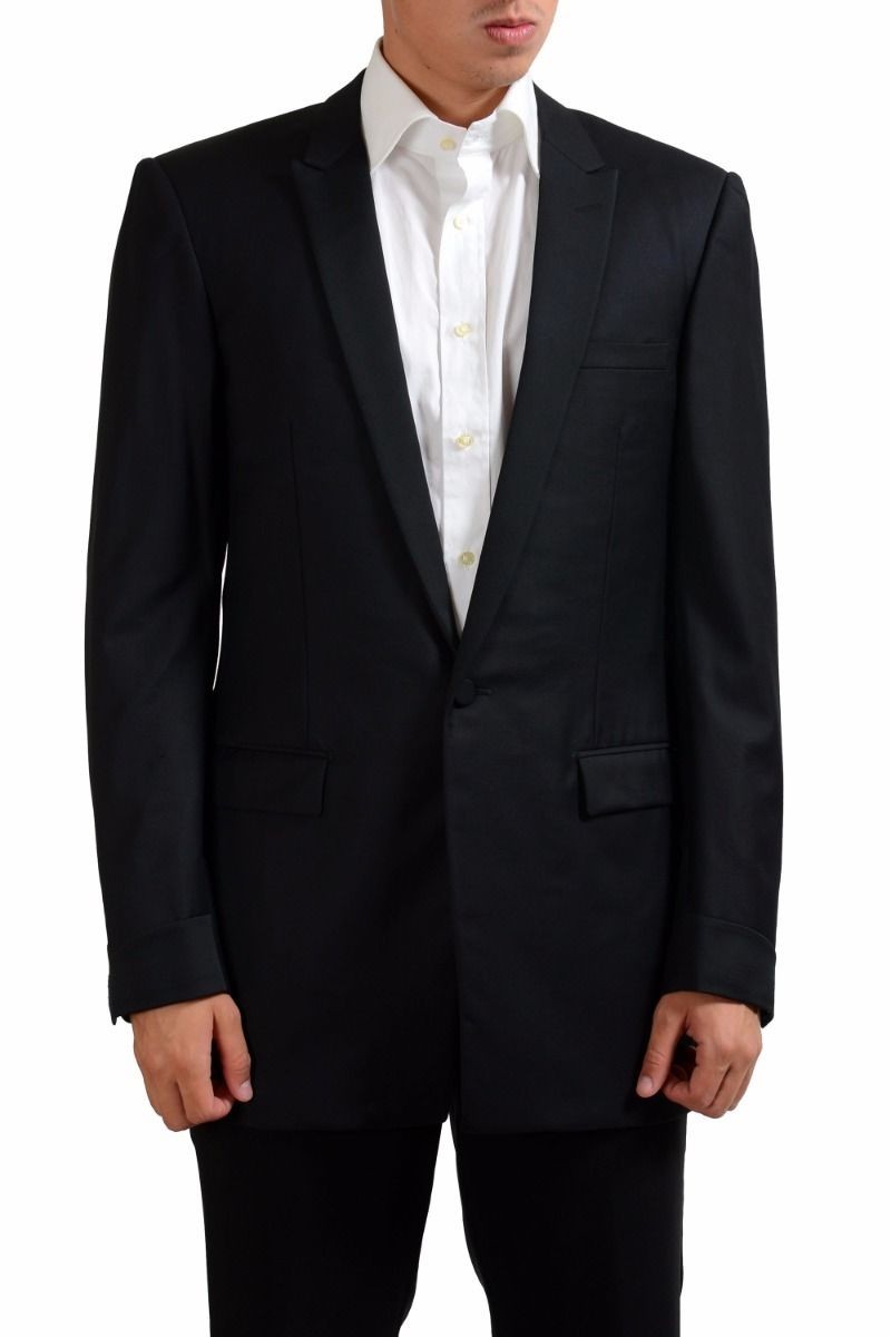 Gianni Versace Couture 100 шерсть черный мужской блейзер на одной пуговице размер Sz 40L 42L 44R 101490₽
