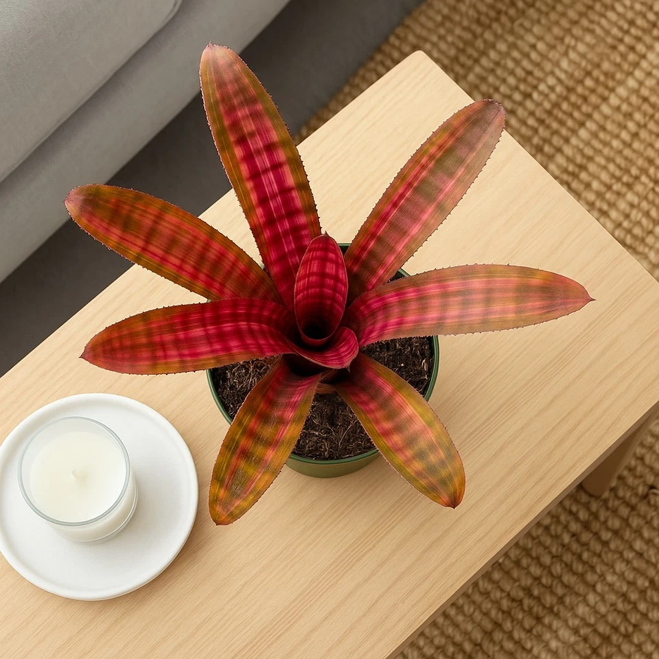 Pack 2. Bromelia Ojos de Cámara Planta Tropical Rara En 4 Macetas Envío Gratis Foto 2 de 4