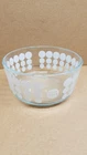 Pyrex White Polka Dot 1 qt. Glass Bowl